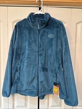 NWT The North Face (Osito) size 1X dark turquoise zip front jacket